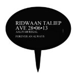 Ridwaan TaLiEp Ave  Cake Picks