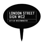 LONDON STREET SIGN  Cake Picks
