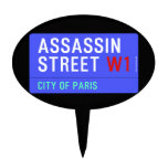 ASSASSIN Street  Cake Picks