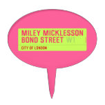 miley micklesson bond street  Cake Picks