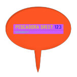 pescadora sreet  Cake Picks