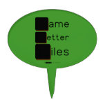Game
 Letter
 Tiles  Cake Picks