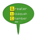 Greater
 Issaquah
 Chamber  Cake Picks