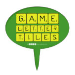 Game
 Letter
 Tiles  Cake Picks