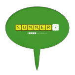 SUMMER7  Cake Picks