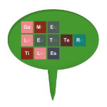Game
 Letter
 Tiles  Cake Picks