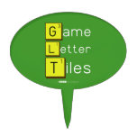 Game
 Letter
 Tiles  Cake Picks