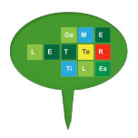 Game
 Letter
 Tiles  Cake Picks