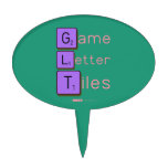 Game
 Letter
 Tiles  Cake Picks