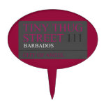 Tiny Thug Street  Cake Picks