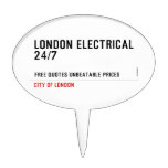 London electrical  24/7    Cake Picks