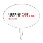 Laurenjade yusuf Jodrell rd  Cake Picks