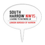 South  harrow  Cake Picks