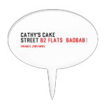 Cathy's Cake Street  Cake Picks