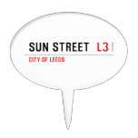 Sun Street   Cake Picks