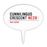 Cunnilingus  crescent  Cake Picks