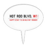 Hot Rod Blvd.  Cake Picks