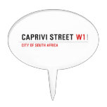caprivi street  Cake Picks
