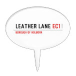 Leather Lane  Cake Picks
