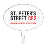 St. peter's Street  Cake Picks