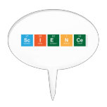 Science  Cake Picks