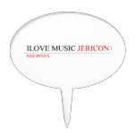 ilove music  Cake Picks