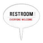 Restroom  Cake Picks