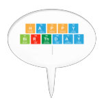 happy
 birthday
   Cake Picks