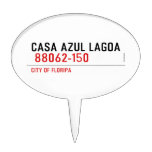CASA AZUL LAGOA   Cake Picks