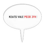 Keats Vale  Cake Picks