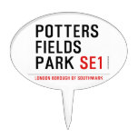 potters fields park  Cake Picks