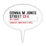Donna M Jones STREET  Cake Picks