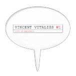 vincent vitaliss  Cake Picks