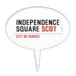 Independence Square  Cake Picks