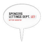 Spencers Lettings Dept.  Cake Picks