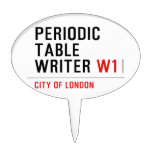Periodic Table Writer  Cake Picks