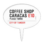 Coffee shop Caracas  Cake Picks