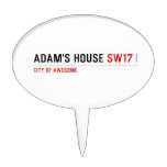 Adam's House  Cake Picks