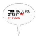 YOOTHA JOYCE Street  Cake Picks