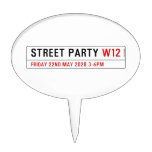 Street Party  Cake Picks