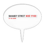 BAHABEY STREET  Cake Picks
