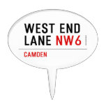 West End  Lane  Cake Picks
