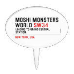 mOSHI mONSTERS wORLD  Cake Picks