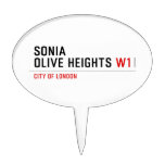 Sonia olive heights  Cake Picks