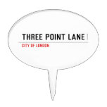 THREE POINT LANE  Cake Picks
