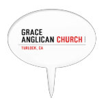 Grace ANglican  Cake Picks