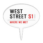West Street  Cake Picks