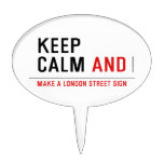 KEEP  CALM  Cake Picks