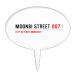 Moonbi Street  Cake Picks