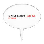 Station barbers   Cake Picks